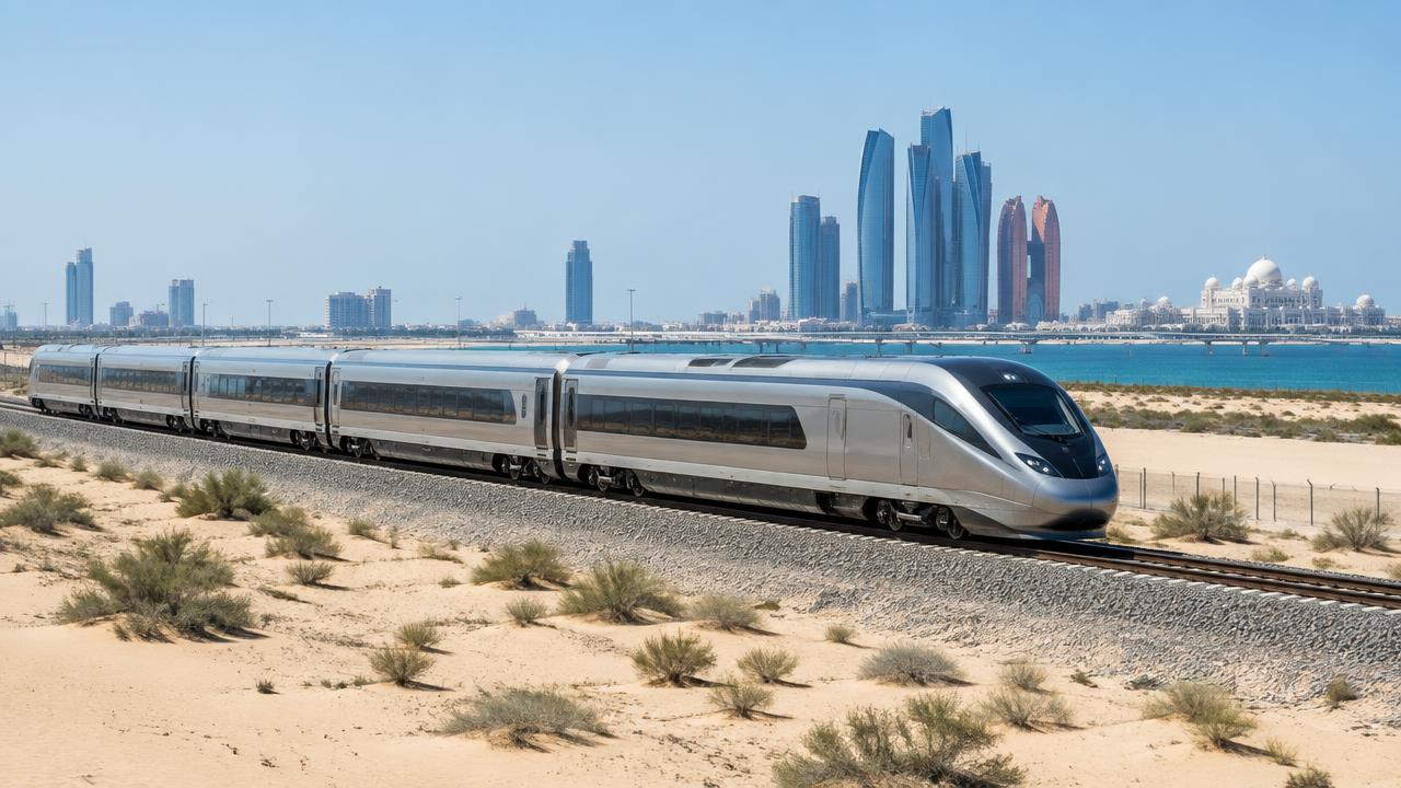 How to use Etihad Rail: booking, luggage, facilities and passenger questions — editorial illustration