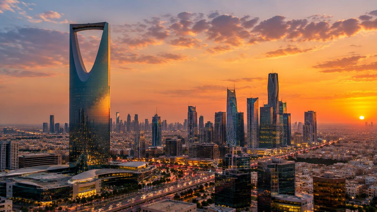 Saudi Arabia business district skyline